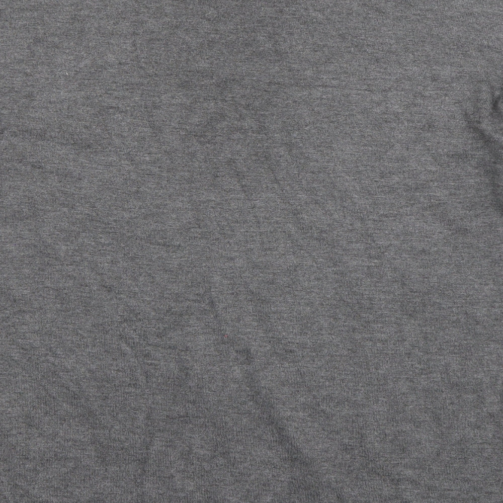 F&F Womens Grey High Neck  Viscose Pullover Jumper Size 12