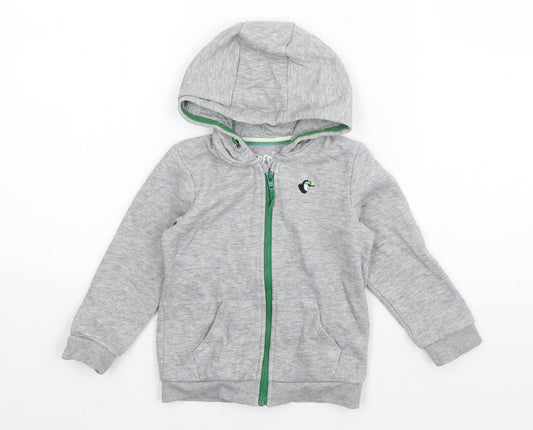 F&F Boys Grey   Jacket  Size 12-18 Months   Zip - Toucan