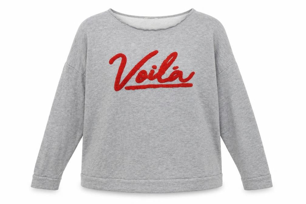 Matalan Womens Grey  Cotton Pullover Sweatshirt Size L  Pullover - voila