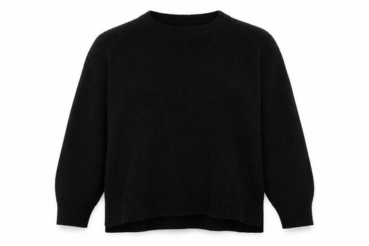 New Look Womens Black  Acrylic Pullover Sweatshirt Size L  Pullover