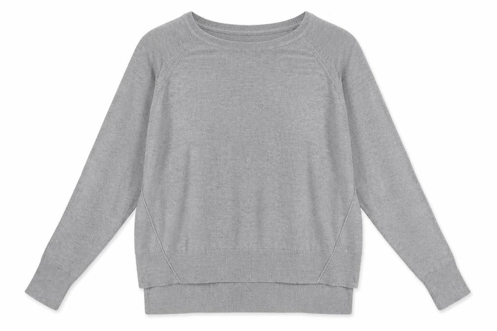 Zara Womens Grey  Viscose Pullover Sweatshirt Size M  Pullover