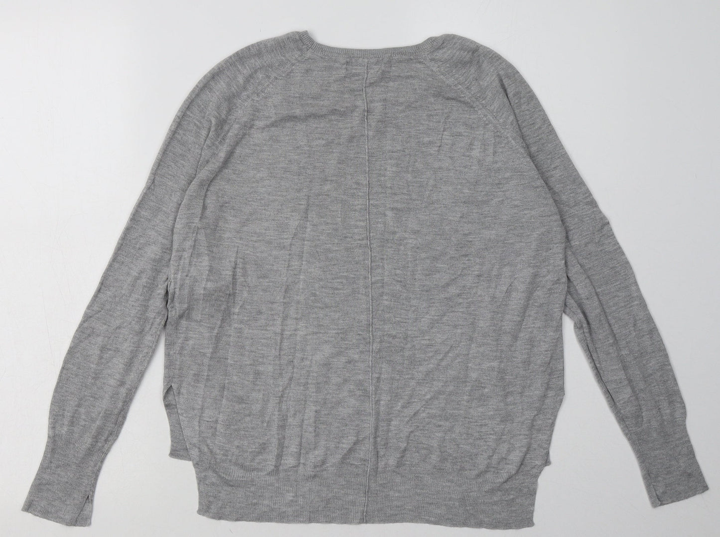 Zara Womens Grey  Viscose Pullover Sweatshirt Size M  Pullover