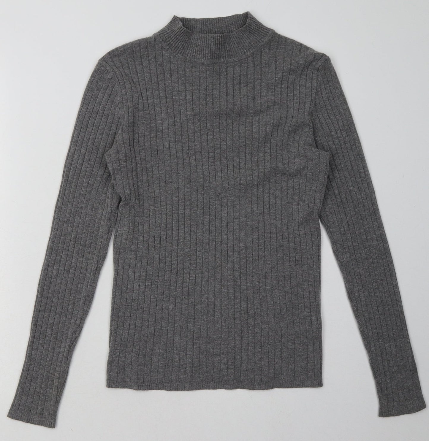 Primark Womens Grey  Viscose Pullover Sweatshirt Size L  Pullover