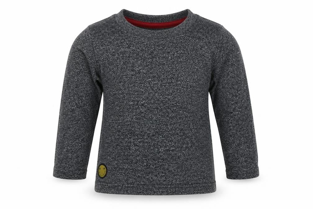 Primark Boys Grey  Cotton Basic Casual Size 9-12 Months Crew Neck Pullover