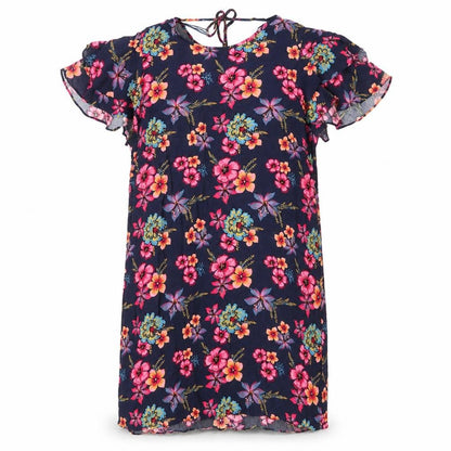 Papaya Womens Blue Floral Viscose Shift  Size 14  Round Neck