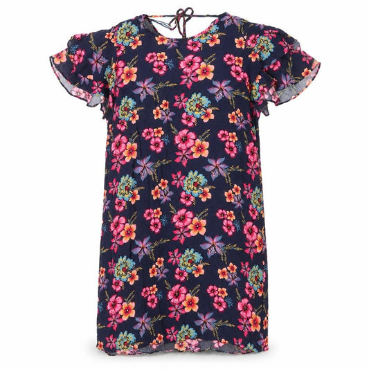 Papaya Womens Blue Floral Viscose Shift  Size 14  Round Neck