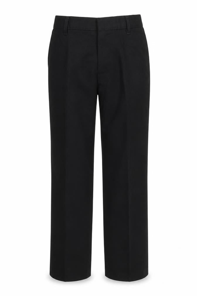 Preworn Boys Black  Viscose Capri Trousers Size 12 Years L24 in Regular Zip
