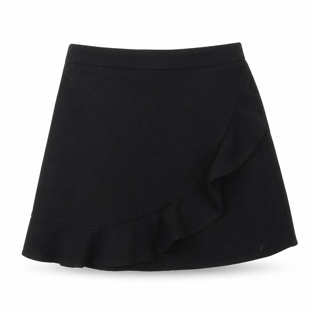 George Girls Black  Viscose A-Line Skirt Size 6 Years  Regular