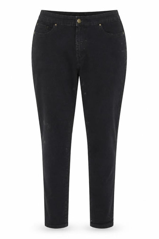 Peacocks Womens Black  Cotton Skinny Jeans Size 12 L28 in Regular
