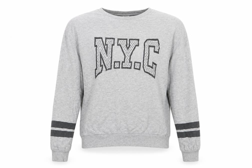 H&M Womens Grey  Cotton Pullover Sweatshirt Size S