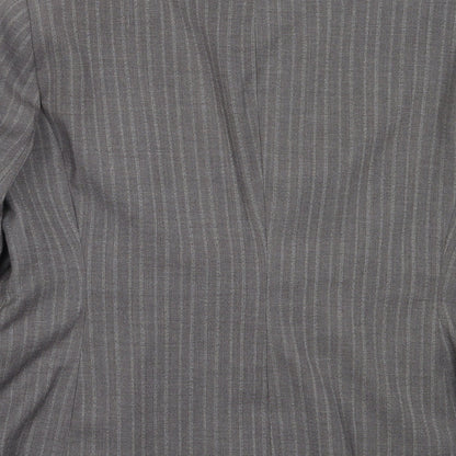 Debenhams Womens Grey  Polyester Jacket Blazer Size 14