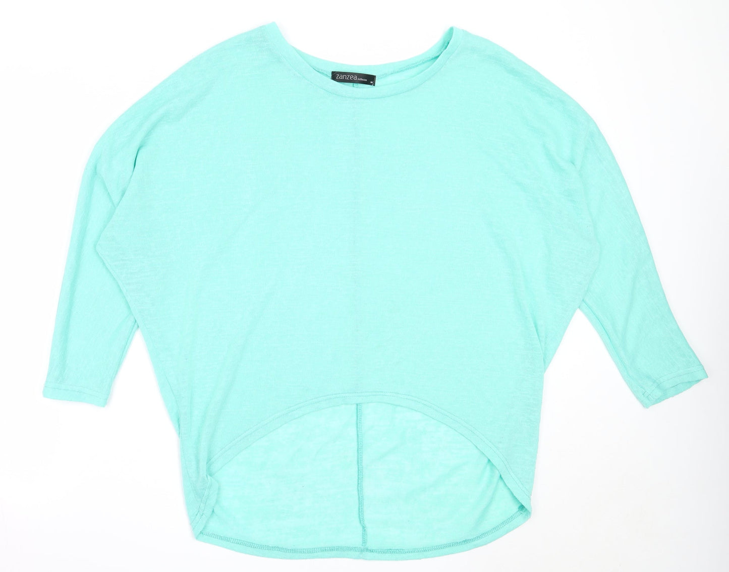 Zanzea Womens Green Round Neck  Acrylic Pullover Jumper Size M