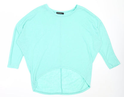 Zanzea Womens Green Round Neck  Acrylic Pullover Jumper Size M