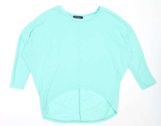 Zanzea Womens Green Round Neck  Acrylic Pullover Jumper Size M
