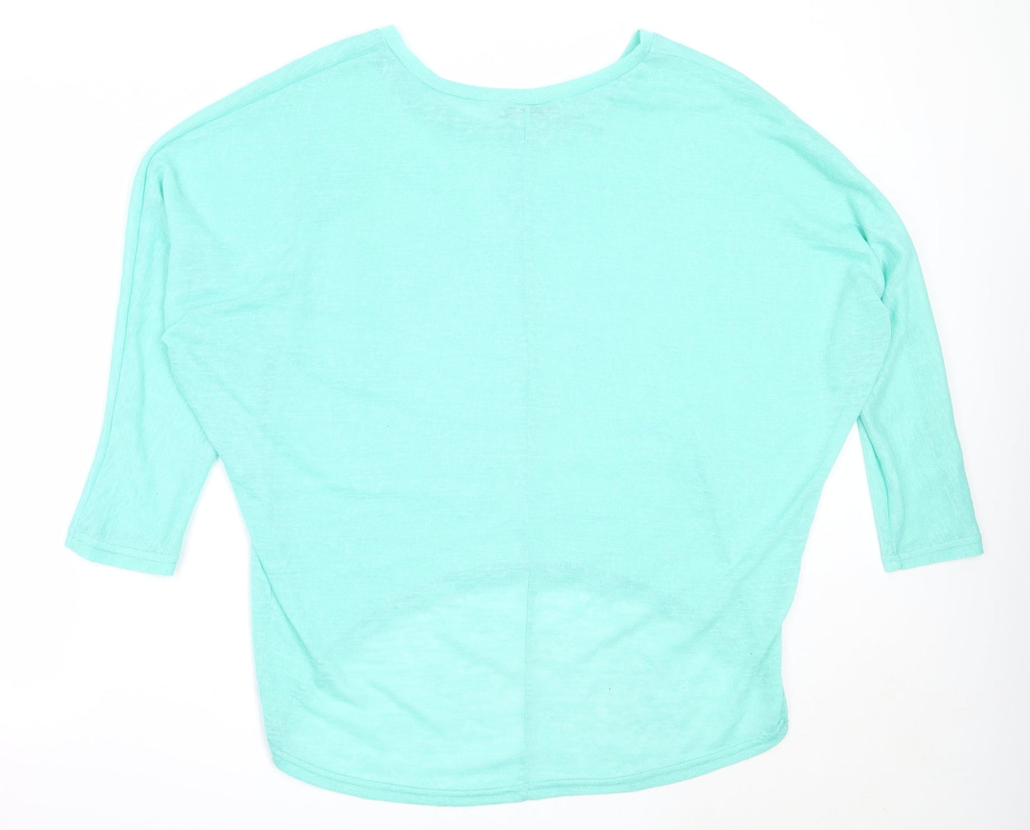 Zanzea Womens Green Round Neck  Acrylic Pullover Jumper Size M