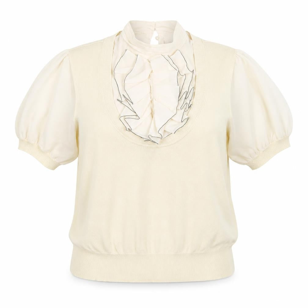 NEXT Womens Beige Round Neck  Viscose Pullover Jumper Size 14