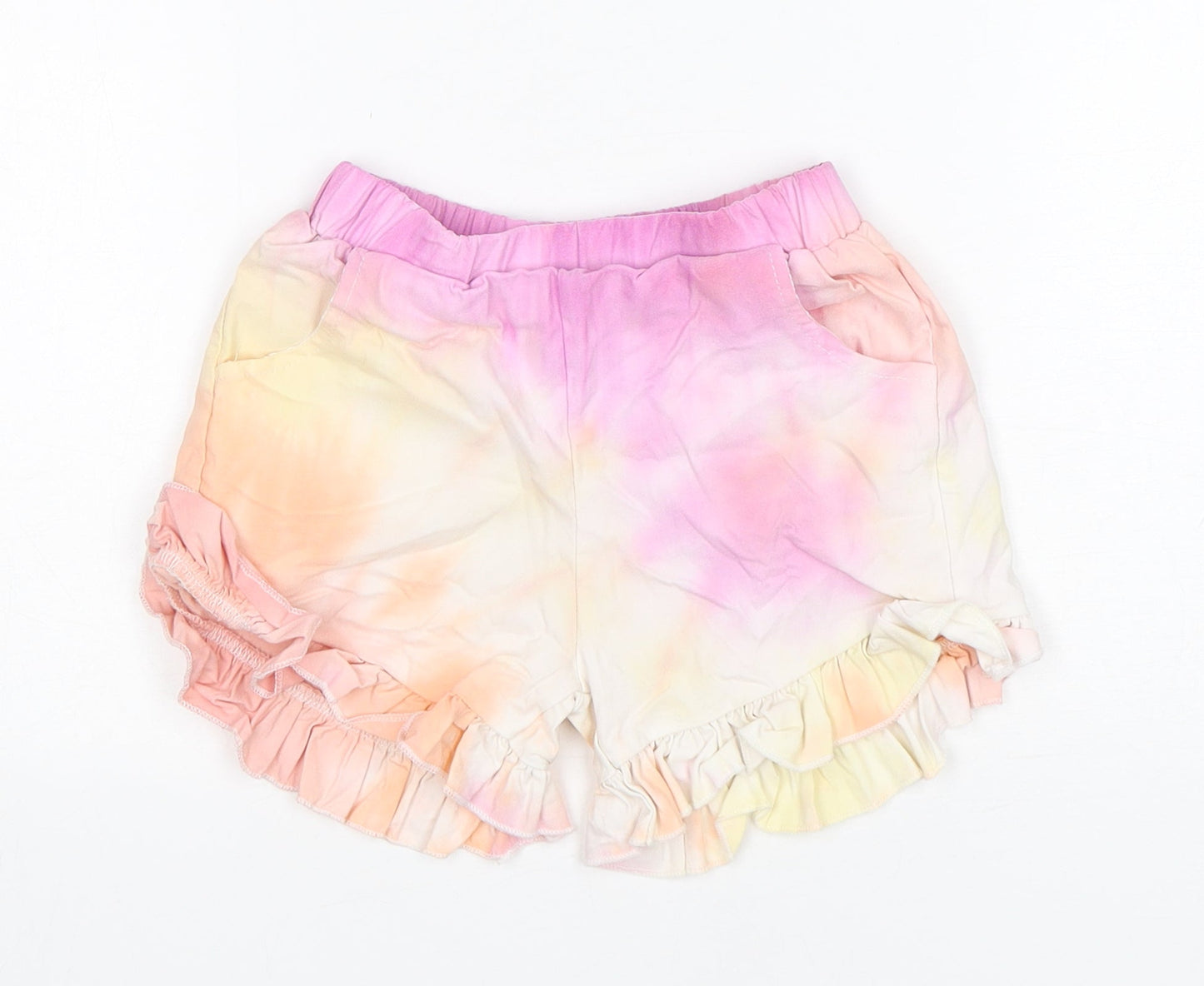 Shein  Girls Multicoloured  Viscose Sweat Shorts Size 7 Years  Regular