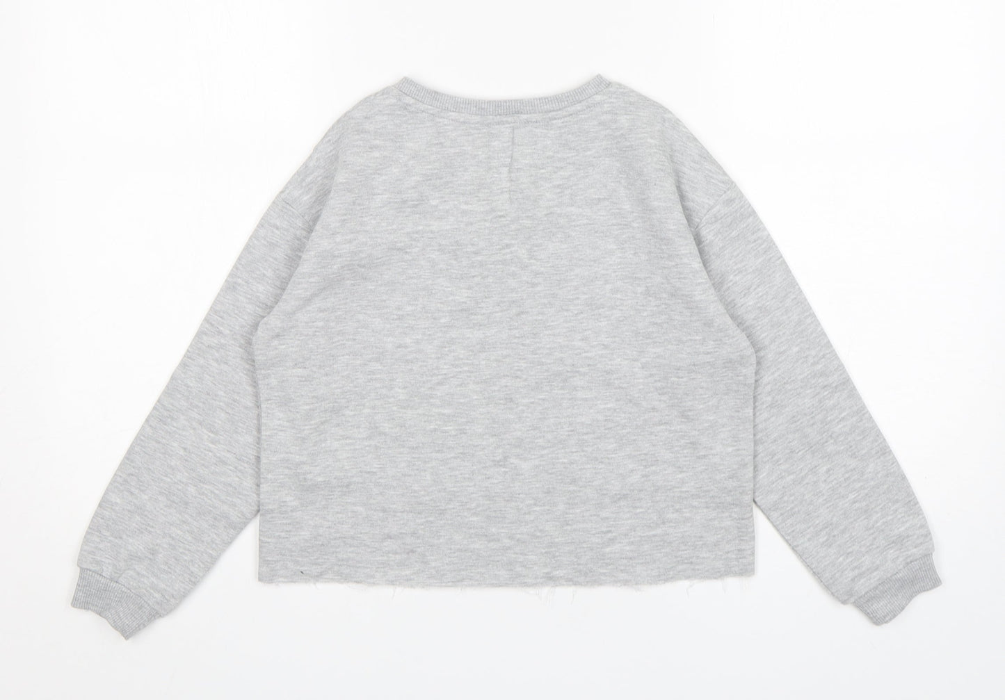 George Girls Grey  Polyester Pullover Sweatshirt Size 6-7 Years