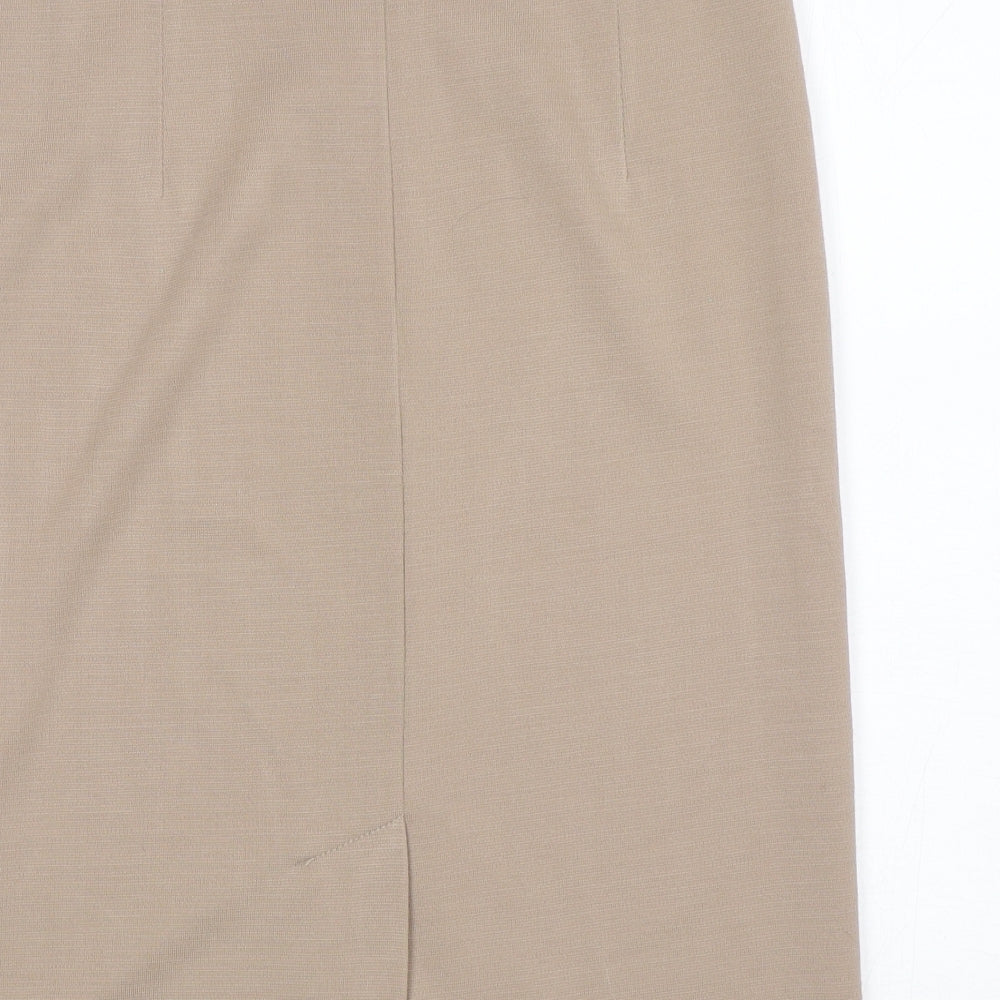 GRAY&OSBOURN Womens Beige  Acrylic Straight & Pencil Skirt Size 10