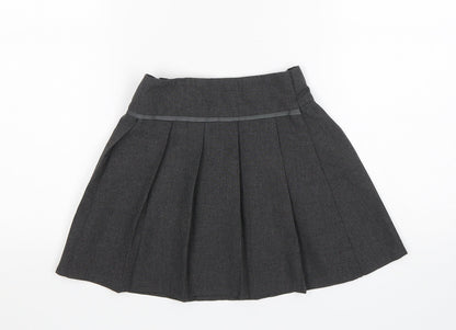 Tu Girls Grey  Polyester Pleated Skirt Size 4 Years  Regular