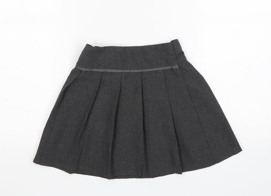 TU Girls Grey  Polyester Pleated Skirt Size 4 Years  Regular