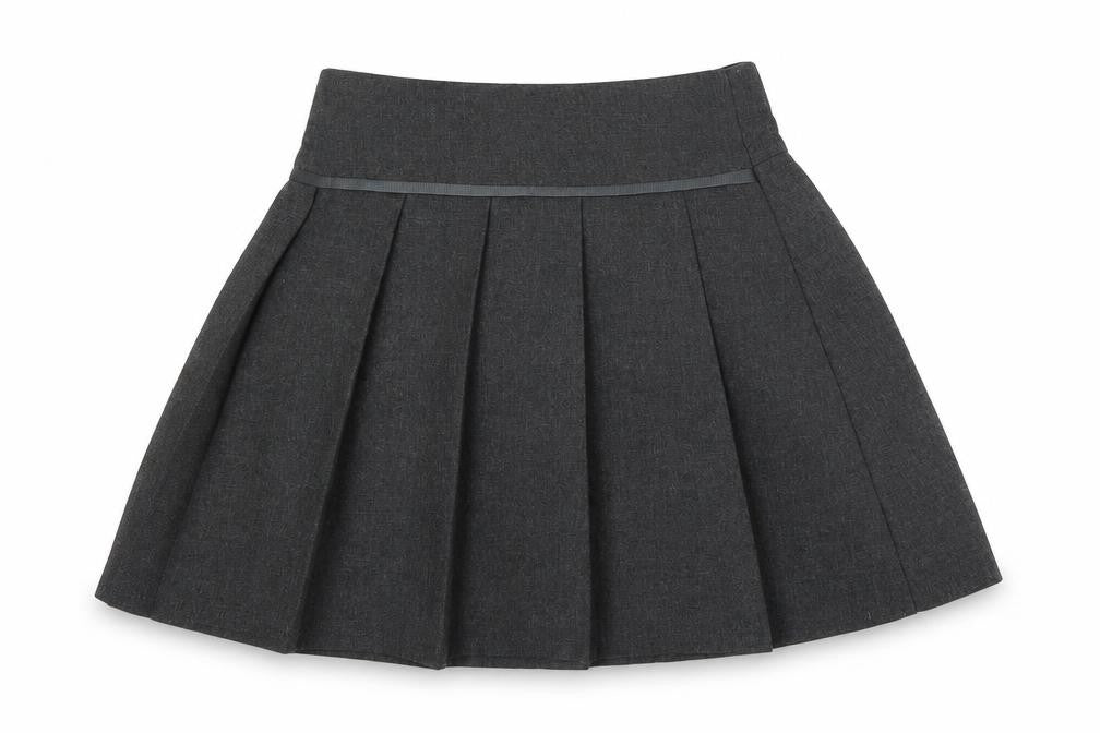 TU Girls Grey  Polyester Pleated Skirt Size 4 Years  Regular