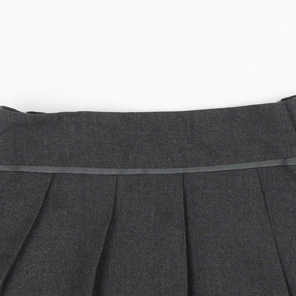Tu Girls Grey  Polyester Pleated Skirt Size 4 Years  Regular