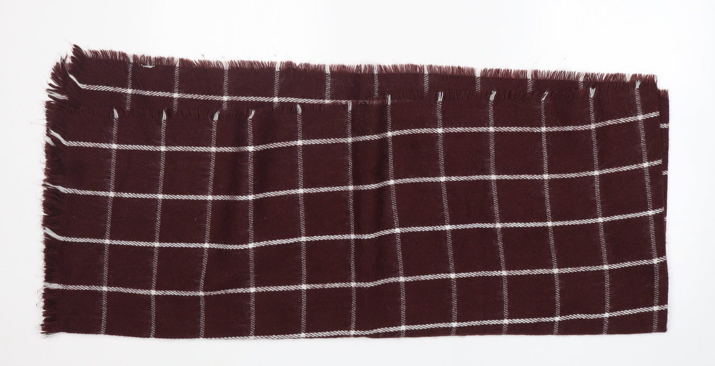 Preworn  Womens Red Check   Shawl/Wrap