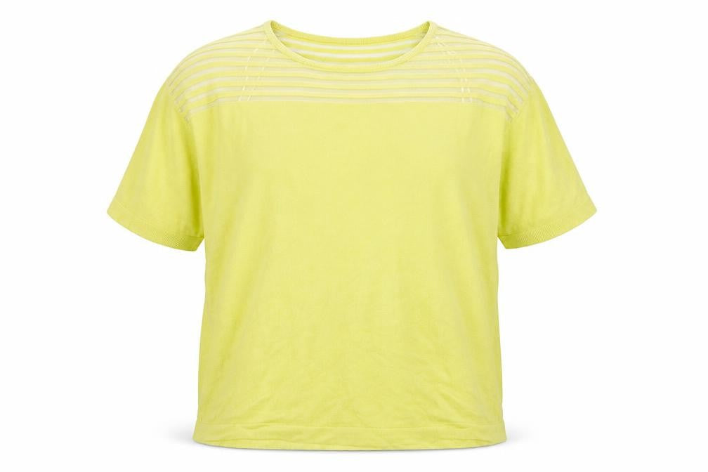 Love Yours Womens Yellow Crew Neck  Viscose Pullover Jumper Size 26