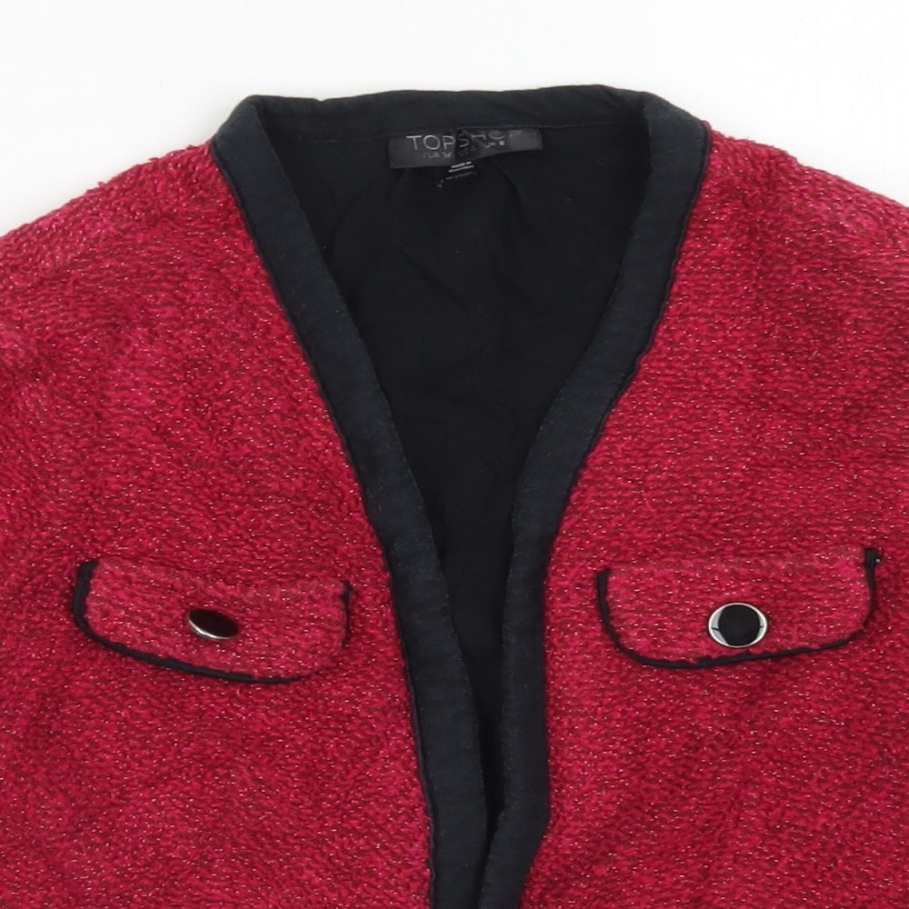 Topsjhop Womens Pink   Jacket Blazer Size 8