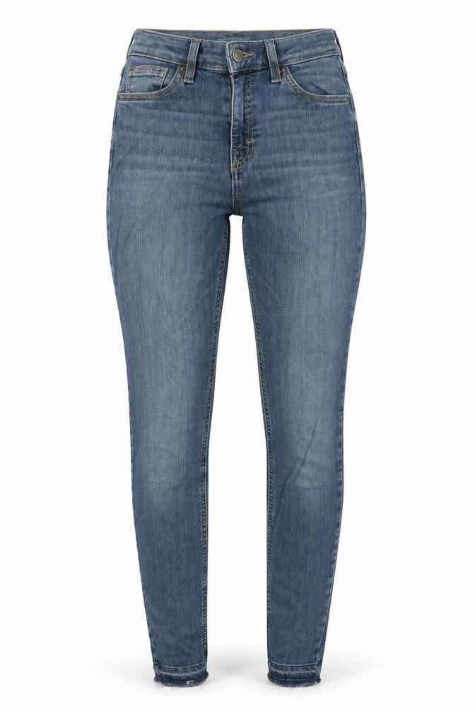 Topshop Womens Blue  Cotton Skinny Jeans Size 26 in L32 in Regular Button