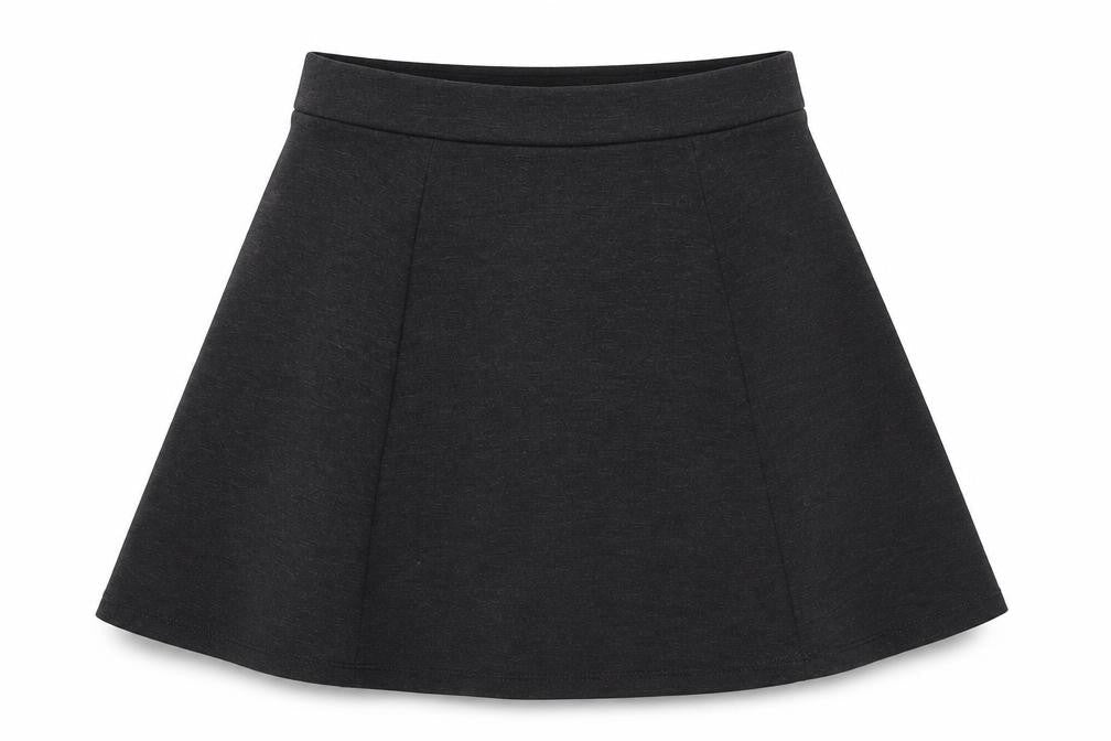 George Girls Grey  Polyester Skater Skirt Size 9-10 Years  Regular