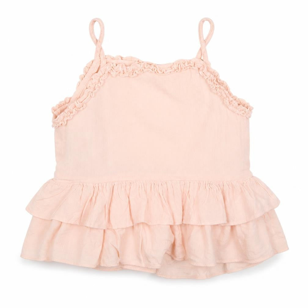 NEXT Girls Pink  Viscose Basic Tank Size 4-5 Years Round Neck Pullover
