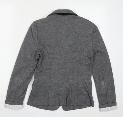 Atmosphere Womens Grey  Polyester Jacket Blazer Size 10