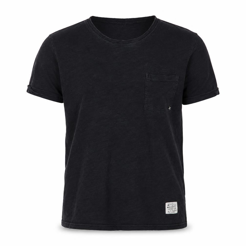 Jevasan Boys Black  Cotton Basic T-Shirt Size M Round Neck Pullover