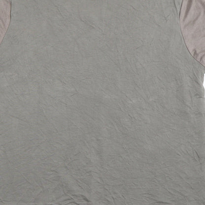 ecru Womens Grey  Polyester Basic T-Shirt Size M Scoop Neck