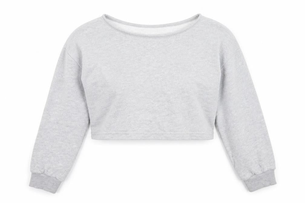 Missguided Womens Grey  Cotton Pullover Sweatshirt Size 10
