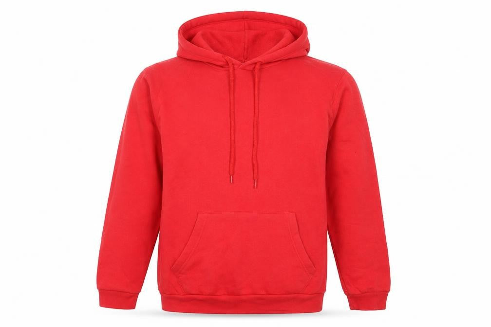 KT UK Womens Red  Cotton Pullover Hoodie Size M