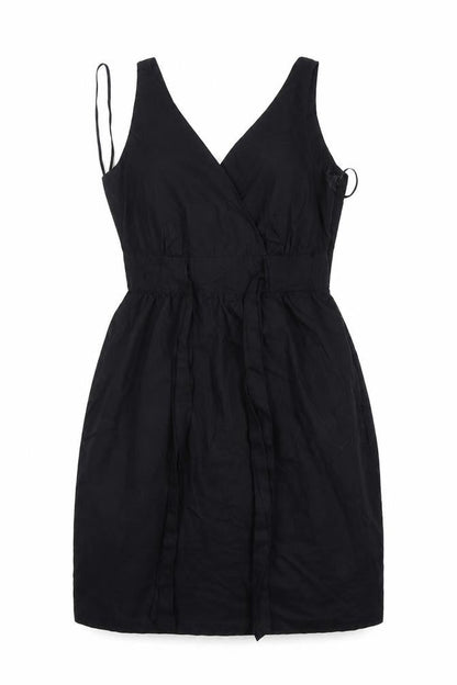 Next Womens Black  Cotton Mini  Size 6  V-Neck