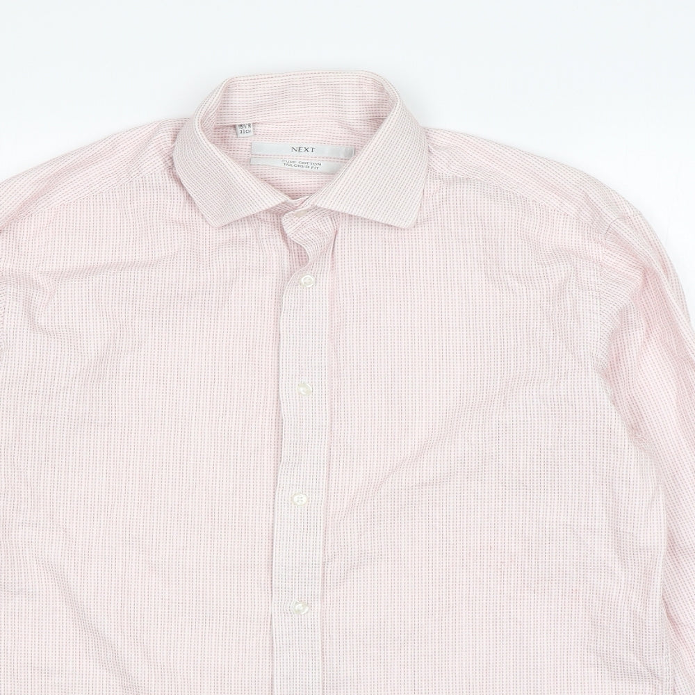 NEXT Mens Pink    Dress Shirt Size 15.5 Collared
