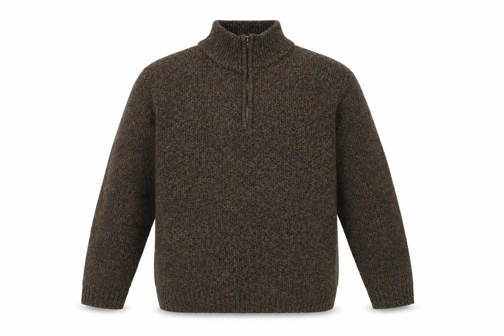 George Mens Brown  Acrylic Pullover Sweatshirt Size XL