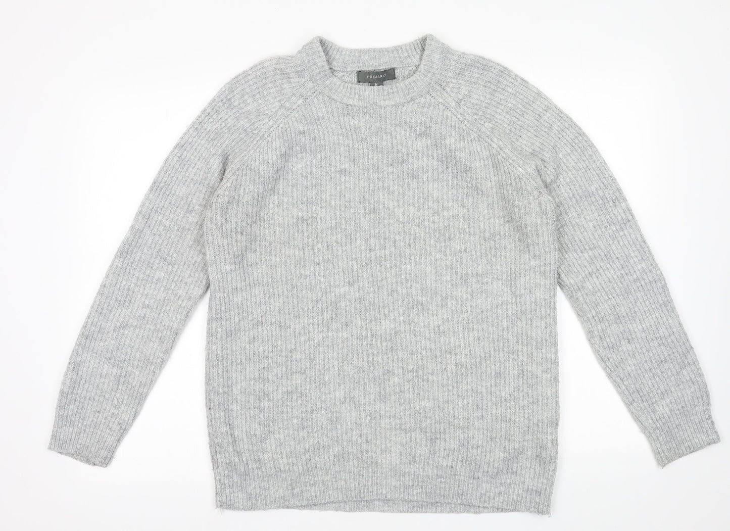 Primark Womens Grey  Acrylic Pullover Sweatshirt Size M  Pullover