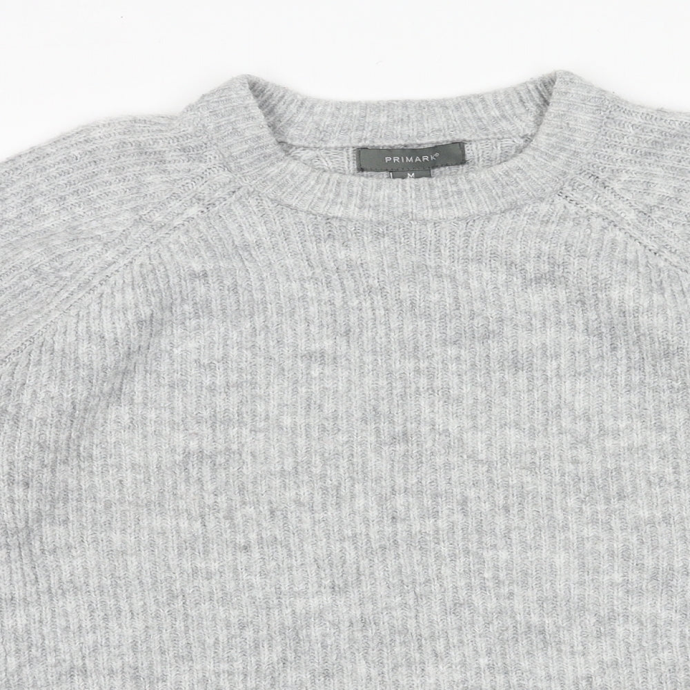Primark Womens Grey  Acrylic Pullover Sweatshirt Size M  Pullover