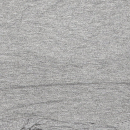 Missguided Womens Grey  Viscose Cropped Tank Size 6 Scoop Neck