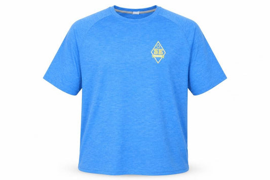 sport tek Mens Blue  Polyester Basic T-Shirt Size L Crew Neck Pullover - soccer edge