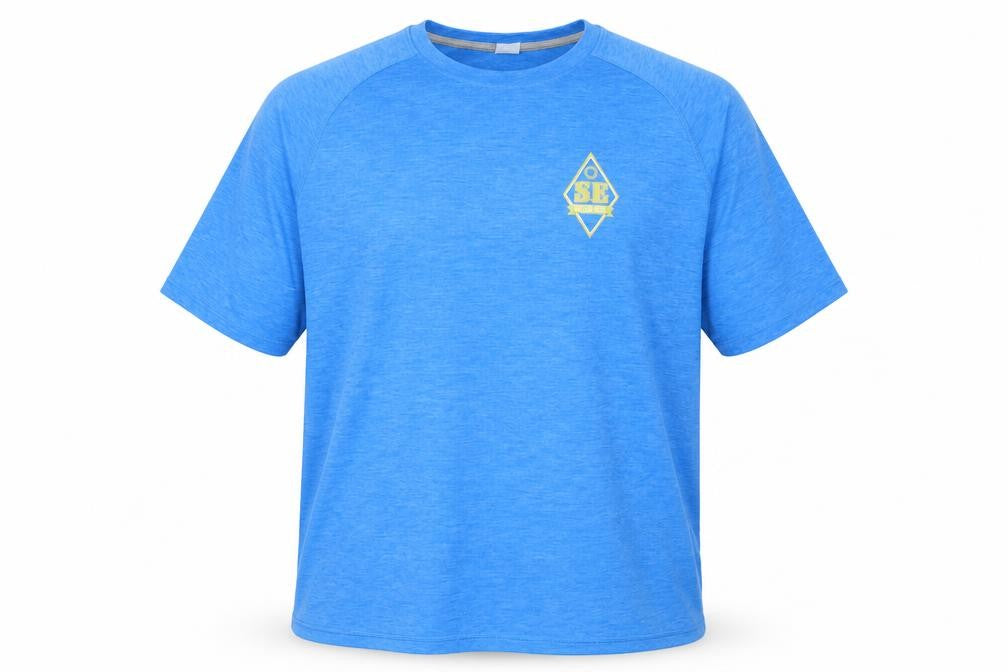 sport tek Mens Blue  Polyester Basic T-Shirt Size L Crew Neck Pullover - soccer edge