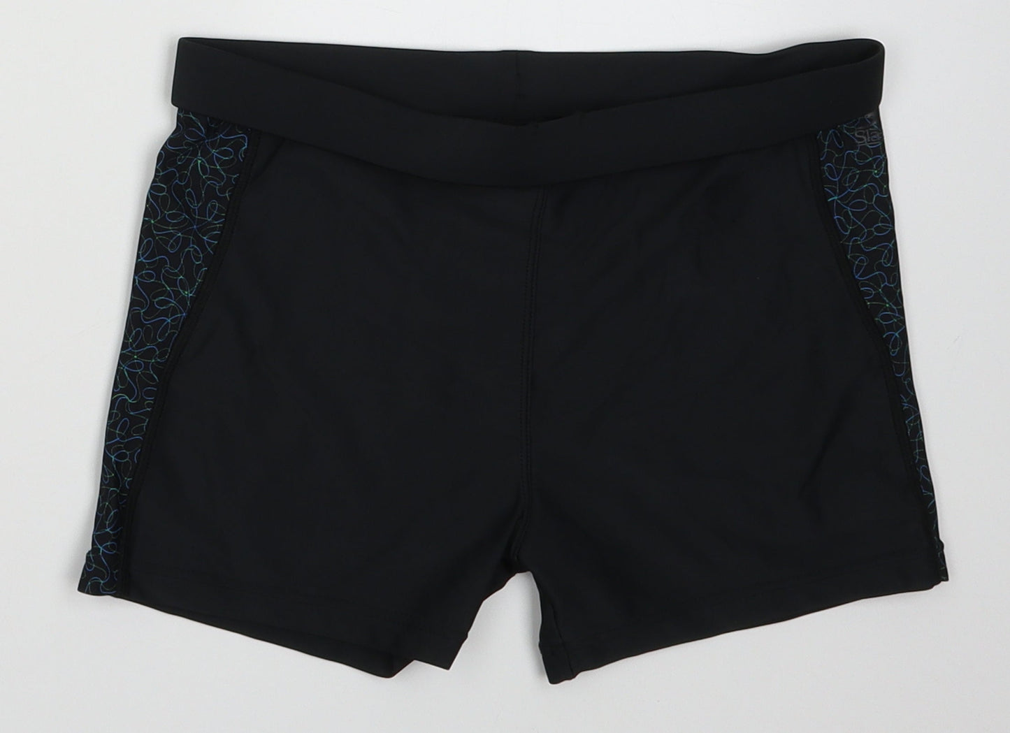 Slazeneger Boys Black  Polyester Sweat Shorts Size 13 Years  Regular