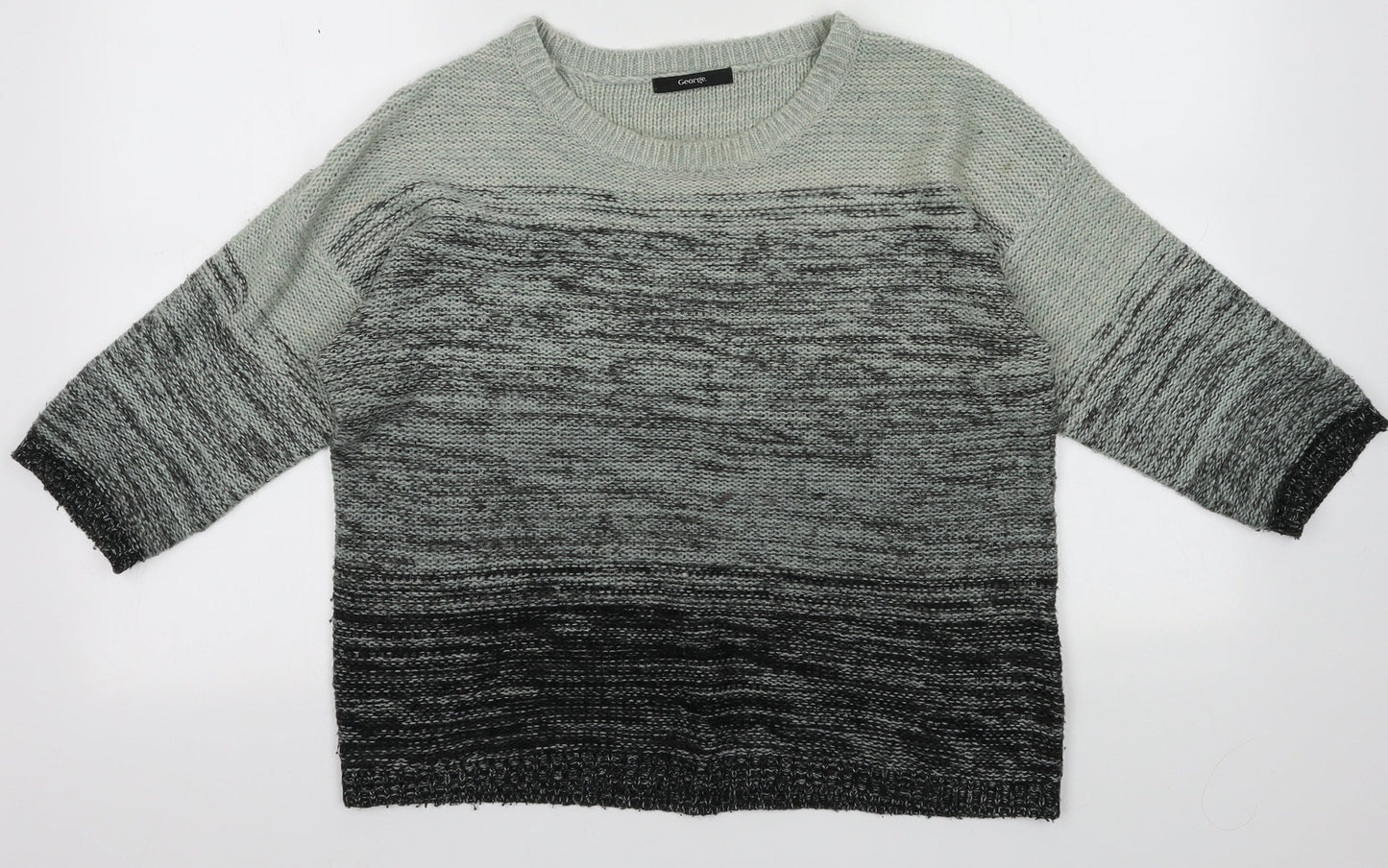 George Womens Black  Acrylic Pullover Sweatshirt Size 12  Pullover