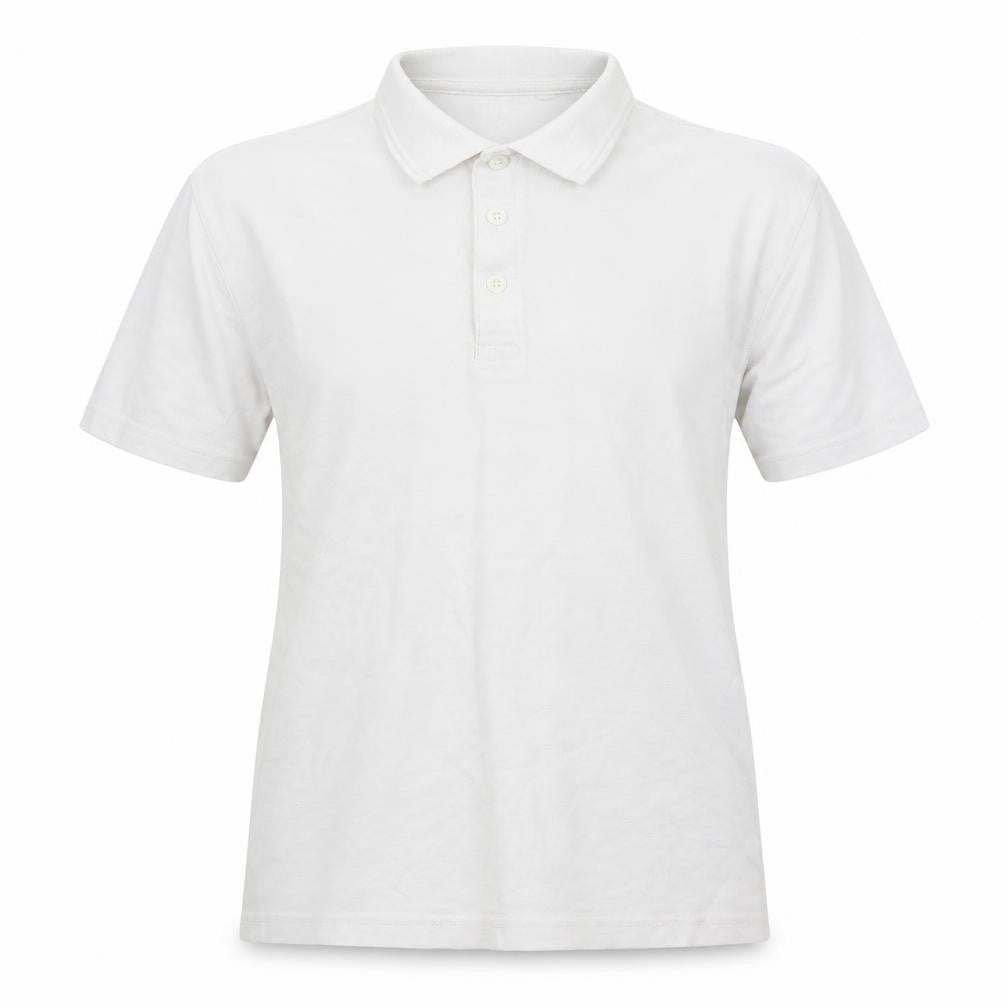 NEXT Girls White  Cotton Basic Polo Size 12 Years Collared Button - School Wear