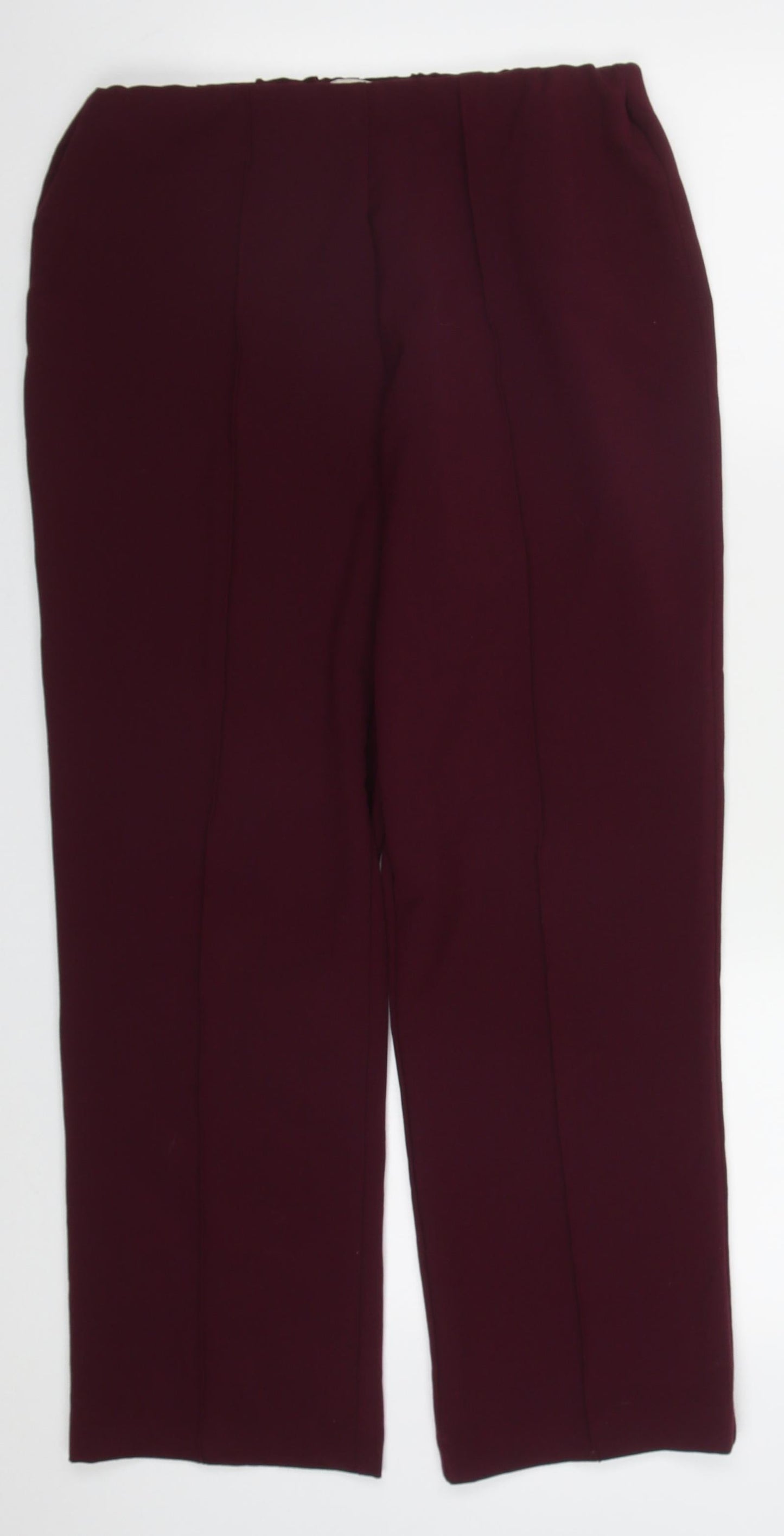 AristA Womens Purple  Polyester Trousers  Size 12 L27 in Regular